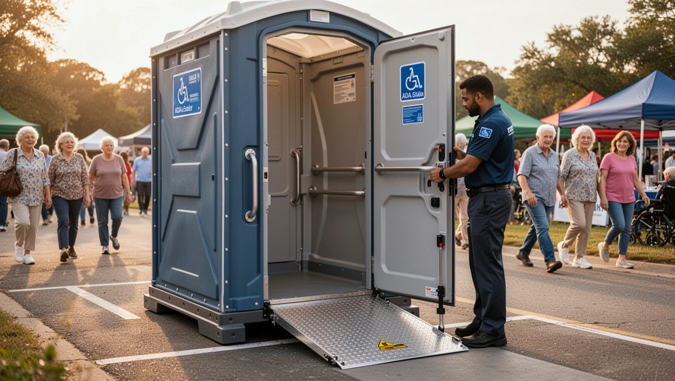 Wheelchair Accessible & Handicap Porta Pottie